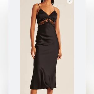 Abercrombie & Fitch Lace Satin Dress